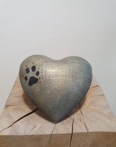 Urn hart vorm met hondenpoot - Urn - Honden - Hondenpoot - Hart
