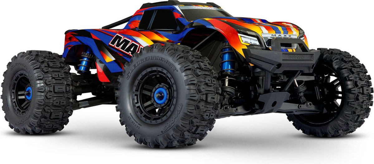 Traxxas Wide Maxx V2 1/10 4WD Brushless Electric Monster Truck, VXL4S, TQi Geel... bol