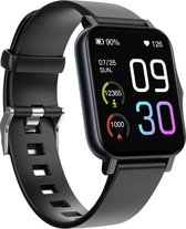 Teymour Activity tracker GTS2 met stappenteller en hartslagmeter- Smartwatch Voor Dames en Heren - Stappenteller en Bloeddruk meter- Sporthorloge – Zwart