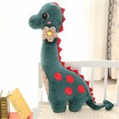 Schattige dinosaurus  pop / knuffel / kussen / zwangere vrouw lang kussen / bijbehorende slapende pop / verjaardagscadeau 100CM Blauw