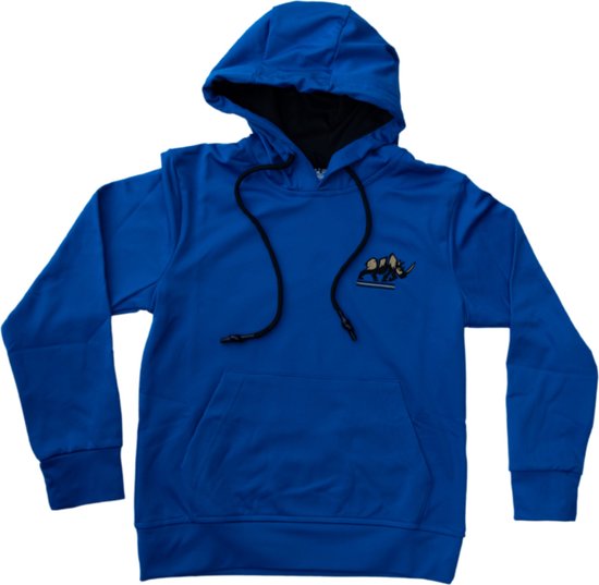 KAET - sweat à capuche - unisexe - Blauw - taille - 7/8 - taille - 140-146 - outdoor - sportif - pull avec capuche - doublure douce