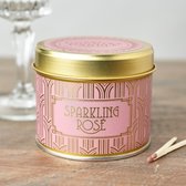 Sparkaling Rose Happy Hour Tin Candle