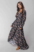 Colourful Rebel Vivian Paisley Maxi Jurk - Maat L