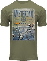 Fox T-shirt army Bike Foto A'dam - Army - M