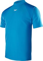 Speedo Short Sleeve Swim Tee Heren - Blauw / Wit - Maat XL