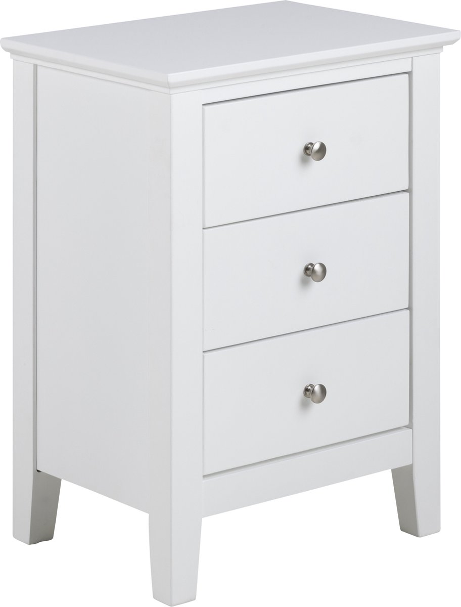 Giga Living Nachtkastje Koster - Wit Dicht - 45x34x62,8cm