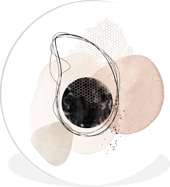 Cercle Mural - Cercle Mural Intérieur - Aquarelle - Abstrait - Cercles - ⌀ 90 cm - Décoration murale - Peintures Ronds