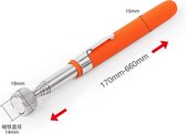 Telescopische magneetstok - magneetstick 17 tot 66 cm - magnetisch oppak gereedschap