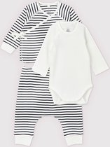 Petit Bateau 3 Pack Baby Unisex Kledingset - Maat 56