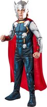 Rubies - Strijder (Oudheid) Kostuum - Thor Kostuum Jongen - blauw,rood,zwart,zilver - Maat 104 - Carnavalskleding - Verkleedkleding