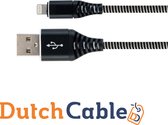 Dutch Cable Premium Series - Iphone - Lightning - oplaad kabel - 1 meter - Apple iPhone XR / XS Max / XS / 8 (Plus) / 7 / 6 + voor Apple iPad 9.7 (2018 / 2017) / Pro / Mini / 2/3/4