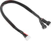 Team Corally - Balanceer kabel 2X 2S - Batterij 2X 2S XH stekker - Lader 4S XH stekker - Siliconen kabel 22AWG - 30cm - 1 st