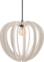 DECOBEL | DECO-VILT | Appel | Maat M | Hanglamp - E27 - Woonkamer - Eetkamer - Duurzaam - Petfles - Industrieel | Wit 20