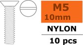 Revtec - Verzonkenkopschroef - M5X10 - Nylon - 5 st