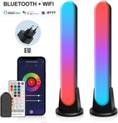 van Dam Exclusive® Barre lumineuse Smart - Led - Wifi - Lampe de jeu/musique - Pour la configuration du jeu - Barre lumineuse - Lampe de table