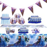 Fro 180st Meisjes - Verjaardag - Versiering - Set - Feest - pakket - ballonnen - Kinder feest - XXL - Roblox - Feestpakket - Decoratie -Taart - Topper - Slingers - Borden -Bekers -