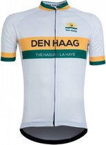 21Virages Den Haag fietsshirt korte mouwen retro heren Wit Geel Groen- XL