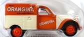 Citroën 2CV AZU Orangina 1955 No. 8 (Oranje) (9cm) (NL) 1:43 Norev - Modelauto - Schaalmodel - Miniatuurauto