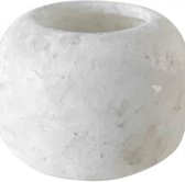 Zenza - Alabaster waxinelichthouder - Wit - Small