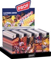 Prof - Aansteker – “ Vegas “design  - 50 stuks – Lighter  - Briquet
