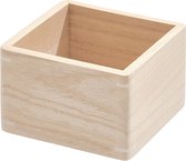 The Home Edit vierkant opbergbakje hout - Wooden Collection - 05057CEU - Stapelbaar & Duurzaam