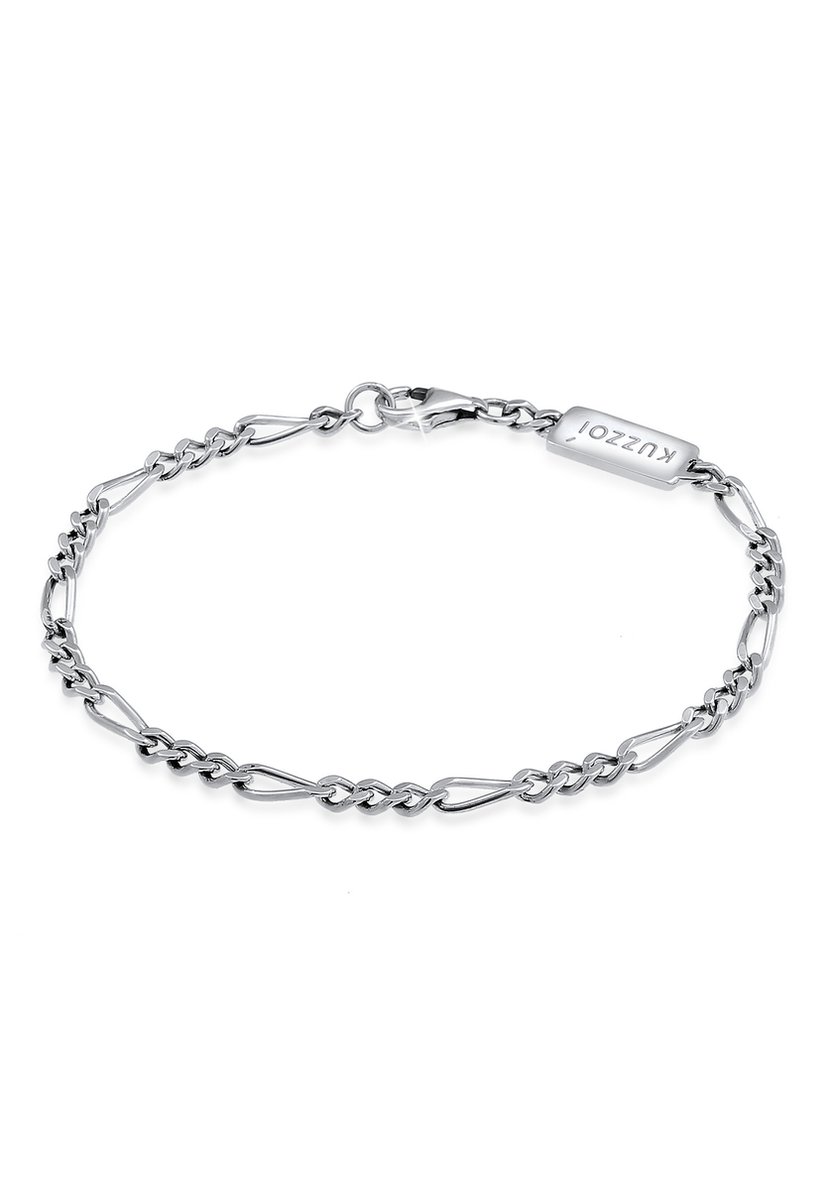 KUZZOI - Armband - Heren Solid Basic Cool in 925 Sterling Zilver - Heren
