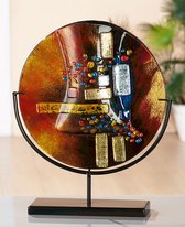 Vaas / Glas Art Deco Vaas "Soleil",32 x38 cm