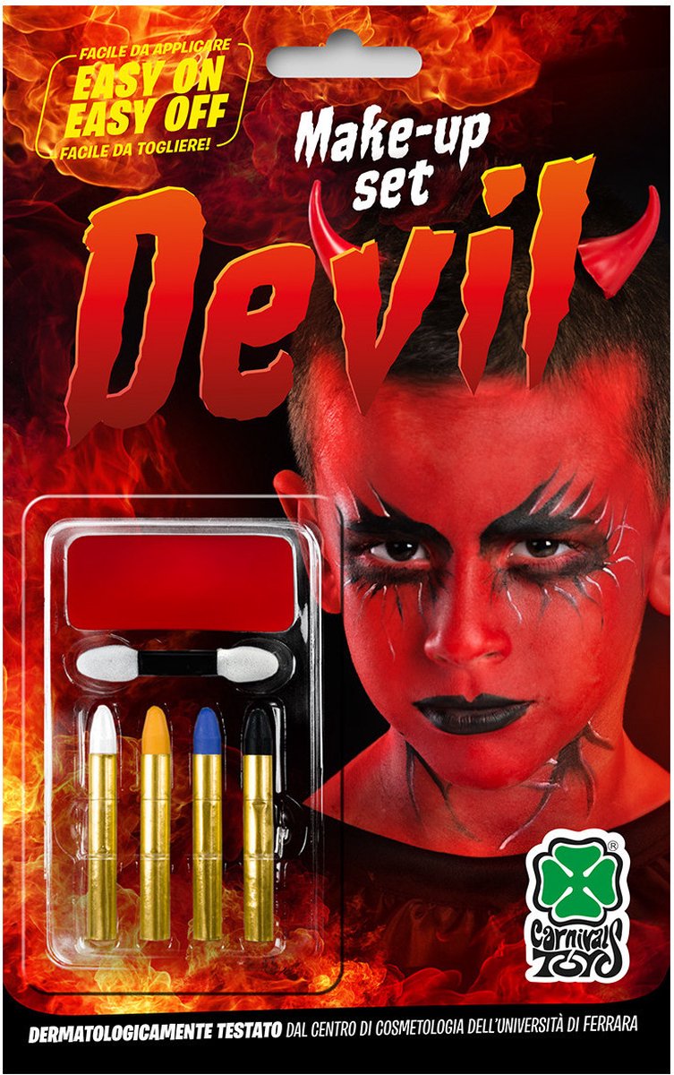 Carnival Toys Make-upset Duivel Wax Rood 6-delig