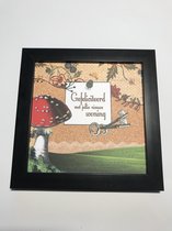 Tekstbord / Wandbord / Gefeliciteerd woning / Verjaardag / Cadeau / Woondecoratie / Fotolijst