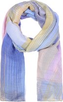 Dunne Sjaal Multicolor - 180x85 cm - Blauw