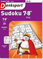 7SN-025 Denksport Puzzelboek Sudoku 7-8* king, editie 25