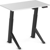 Worktrainer - YDesk - Klein zit sta bureau - Elektrisch - Memory display - 100x60 cm - Zwart/Licht grijs