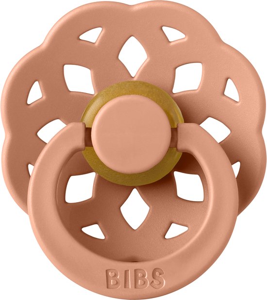 BiBS - Boheme Pacifier - Stage 1 Fopspeen - 2 stuks - Vanilla / Peach van BIBS — afbeelding 4