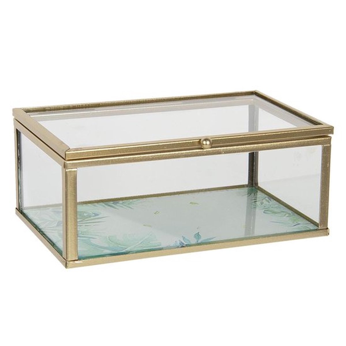 Glazen Sieradendoos 17*10*7 cm Transparant Glas Rechthoek Juwelendoos Sieradenbox Sieradenkist