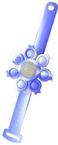 LED Licht Horloge - Armband Pop It - Pop It Fidget Toy - Waterdicht - Spinner - Fidget Toys - Blauw