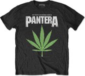Pantera Heren Tshirt -S- Whiskey 'N Weed Zwart