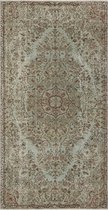 Vintage handgeweven vloerkleed - tapijt - Setar 232 x 121