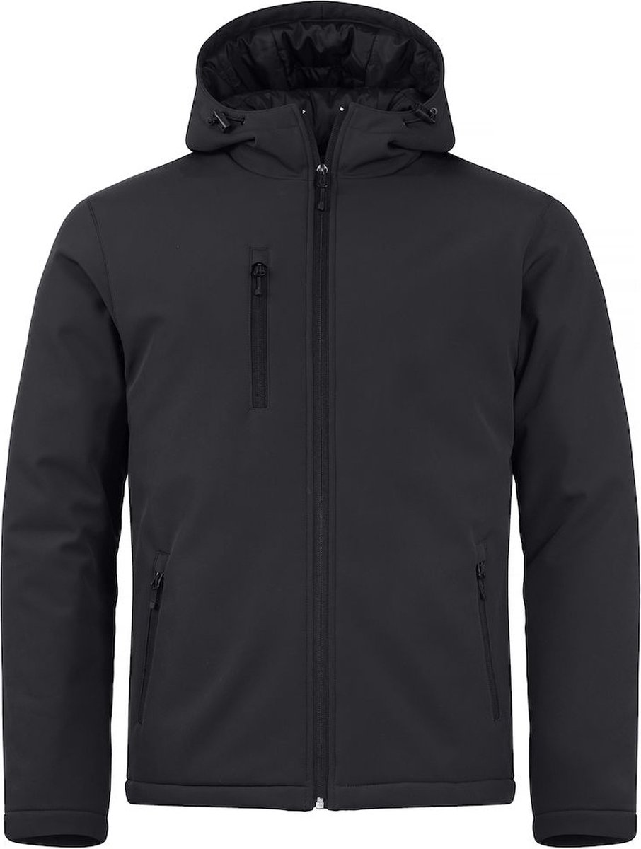Clique Padded Hoody Softshell 020952 - Zwart - XS