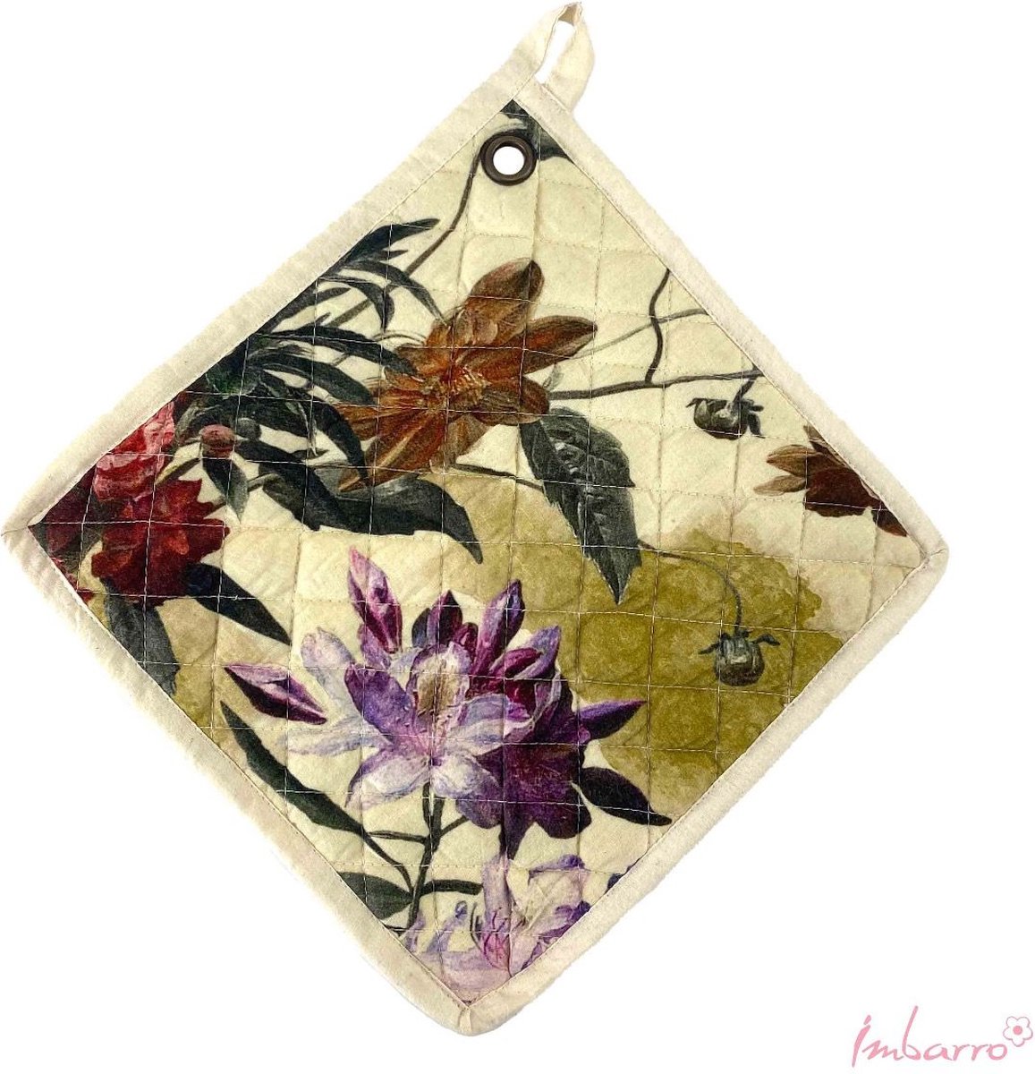 Imbarro - Pannenlappen 'Holly' (25cm x 25cm, Set van 2)