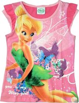 Disney Fairies Meisjes T-shirt - Tinkerbell - Roze - Maat 104