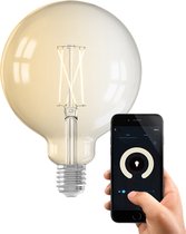 Bol.com Calex Slimme Lamp - Wifi LED Filament Verlichting - Globe 125cm - E27 - Snmart Lichtbron Helder - Dimbaar - Warm Wit lic... aanbieding