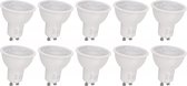 GU10 spot dimbaar 10 stuks | PAR16 bajonetsluiting | LED 5W=32W halogeen | warmwit 3000K