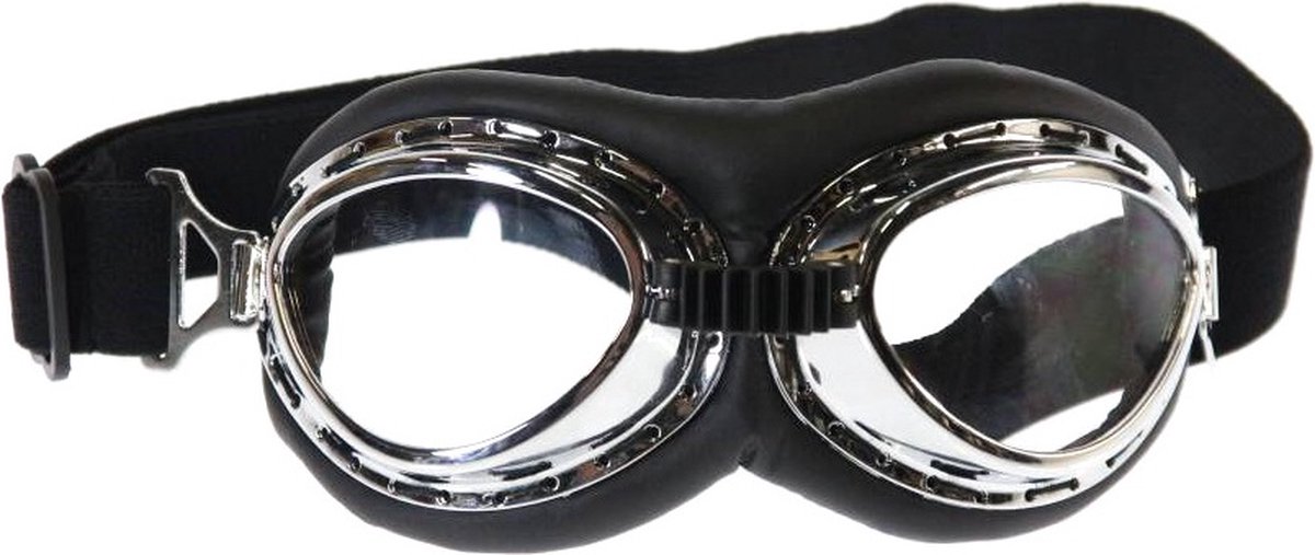 Chrome rider motorbril helder glas