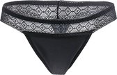 3 Lekvrije Menstruatie ondergoed slipjes - M (period panties) - Zwarte Onderbroek met absorptie - Sexy String Lingerie