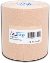Acutop - Premium Kinesiologie Tape - Beige - 7.5cm x 5m