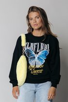 Colourful Rebel Butterfly Dropped Shoulder Sweat - Maat XS