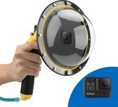 Actioncamera Dome Onderwater - Voor GoPro Hero 8 Black - Waterdicht - Mount - Stick - Accessoires - Set - Selfiestick - Case - Geel