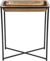 Bijzettafel 53*54*62 cm Koperkleurig Aluminium Rechthoek Side table Tafeltje