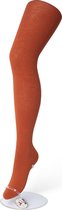 Bonnie Doon Biologisch Katoenen Maillot Dames Donker Oranje maat 38/40 M - Uitstekende pasvorm - Gladde Naden - OEKO-TEX gecertificeerd - Bio Cotton Tights - Duurzaam en Huidvriend