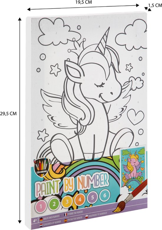 Grafix paint by number schilderen op nummer A4 formaat Thema